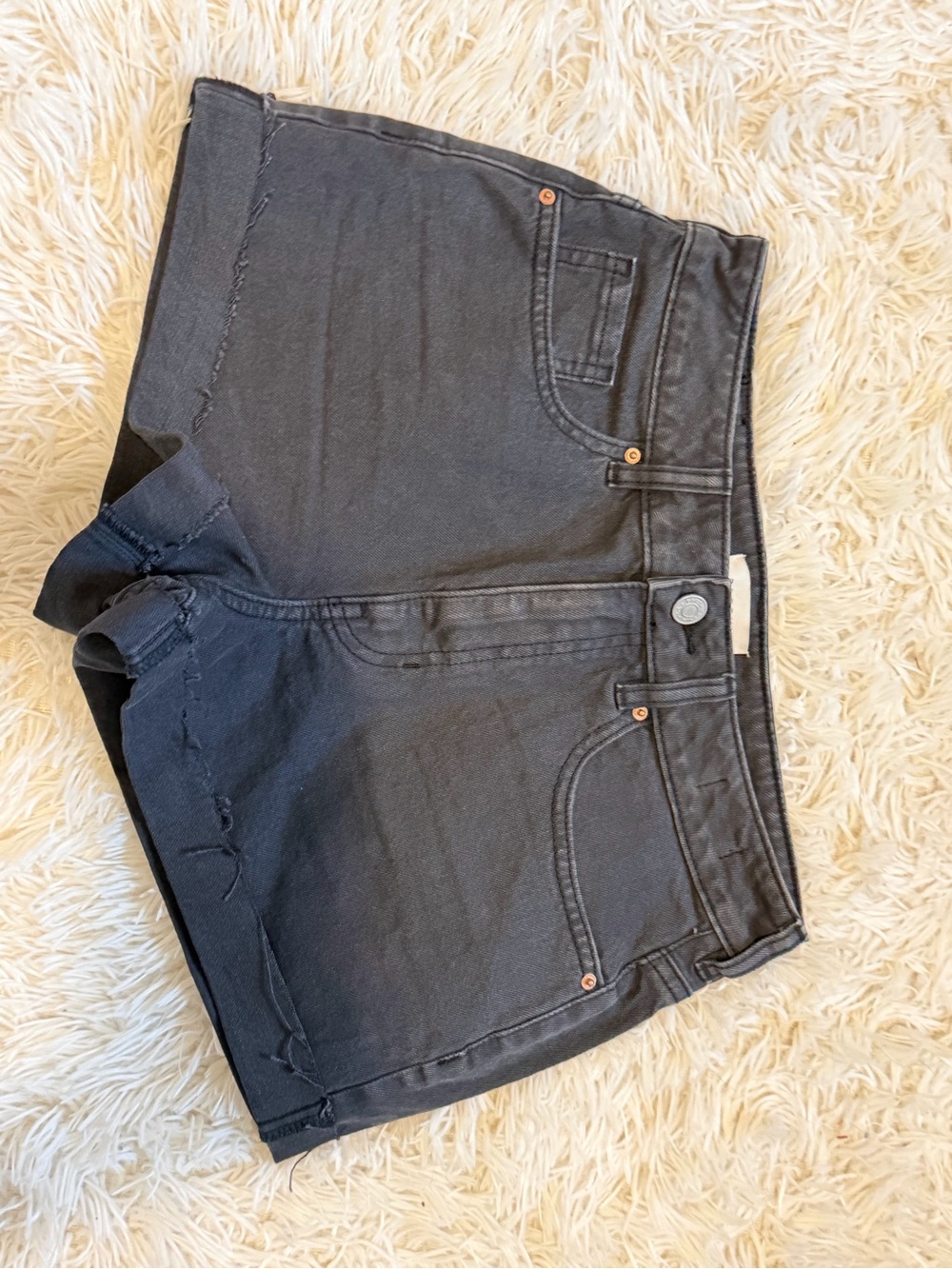 Women’s PacSun Black Denim stretch mom shorts High-Rise